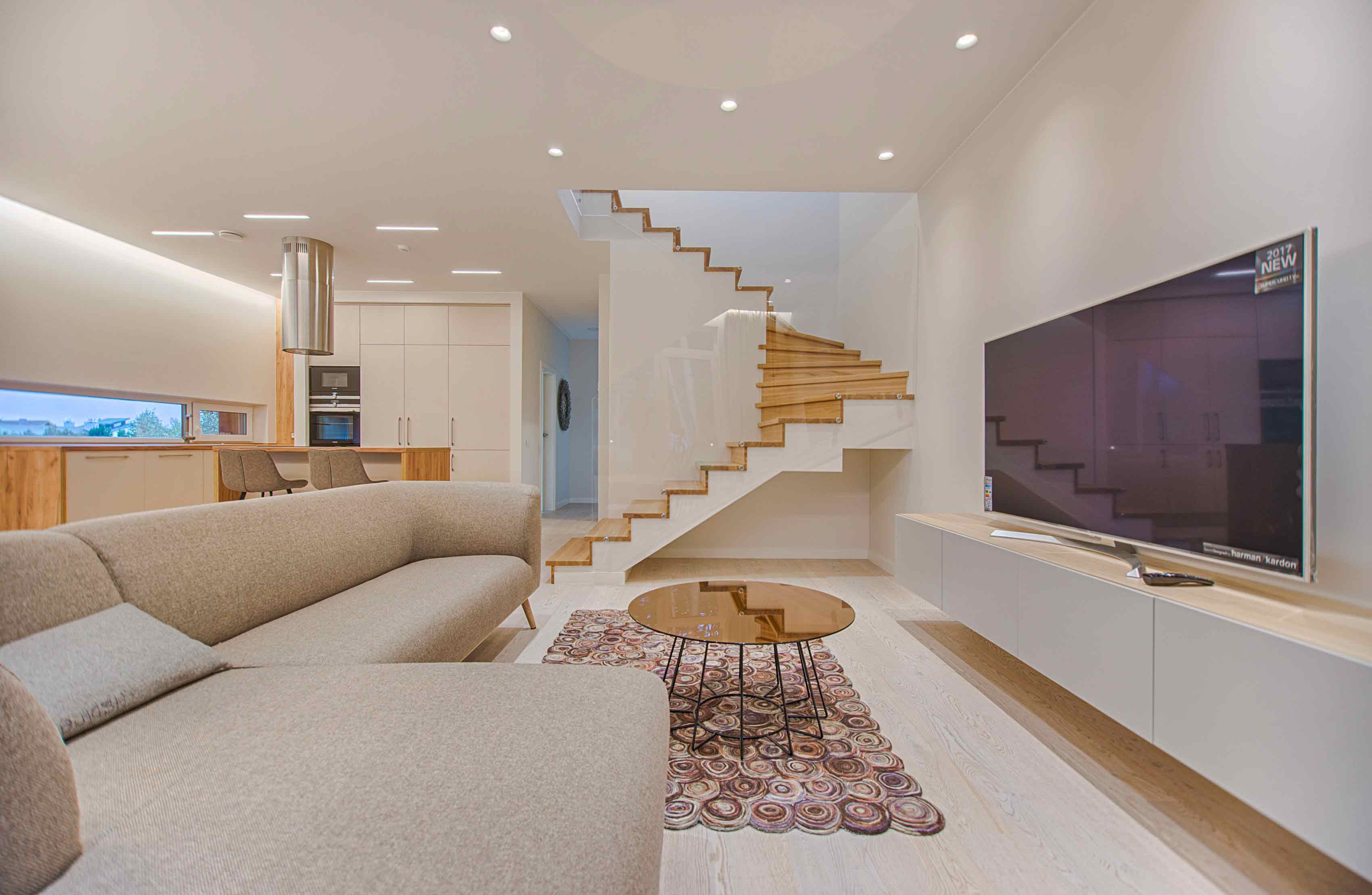Well-appointed 2 BHK living space with open kitchen at Leo Eminence